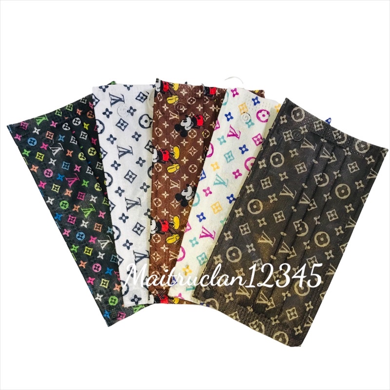 (PHIÊN BẢN GIỚI HẠN 3)Khẩu Trang Cao cấp Garcotex Fashion hoạ tiết thời trang phong phú 4 lớp 50 cái