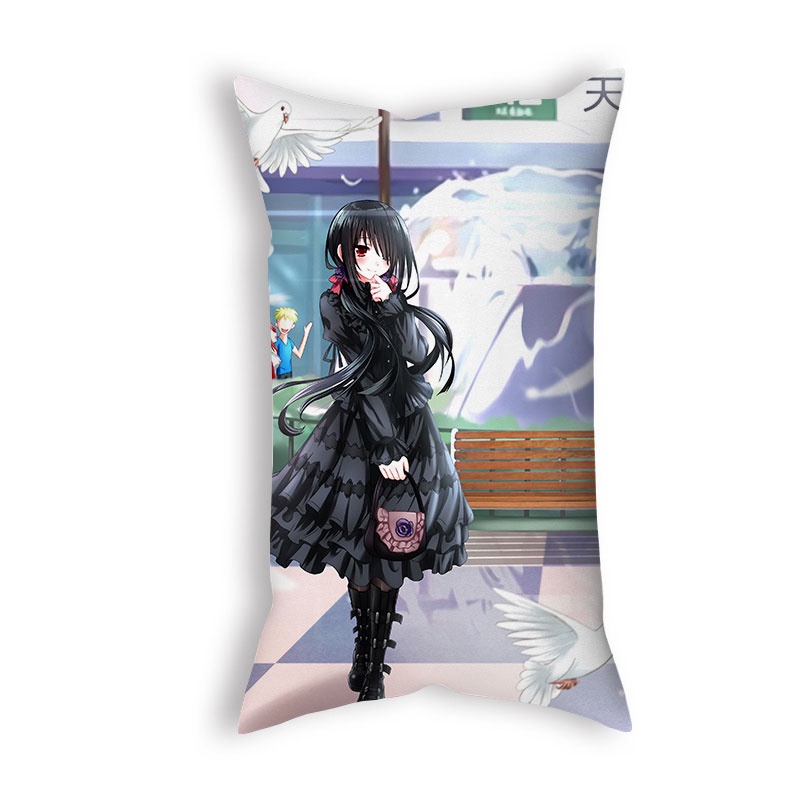 Vỏ Gối Vuông 50*30cm In Hình Nhân Vật Anime Date A Live Độc Đáo