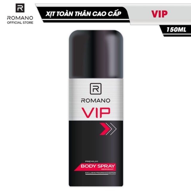 Xịt Ngăn Mùi Romano Vip Hương Nước Hoa Cao Cấp 150ml