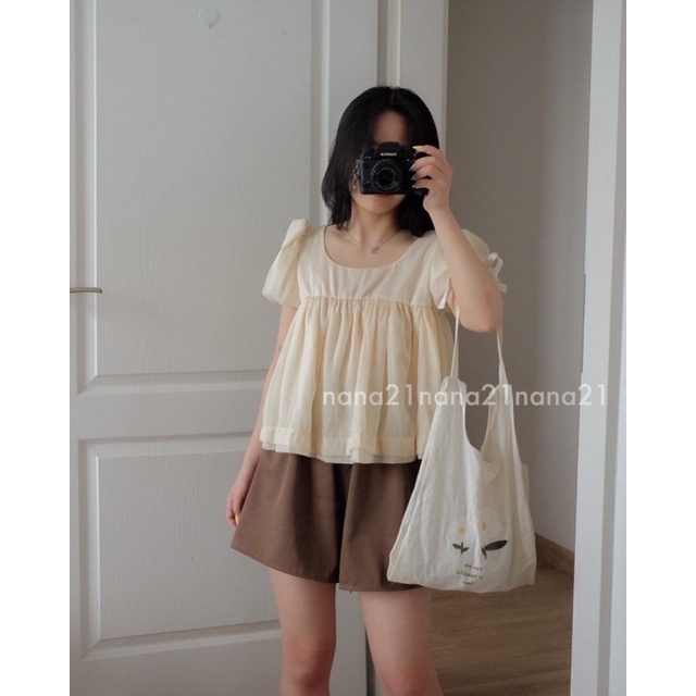 Set áo quần babydoll voan Nana21/Nanastore21