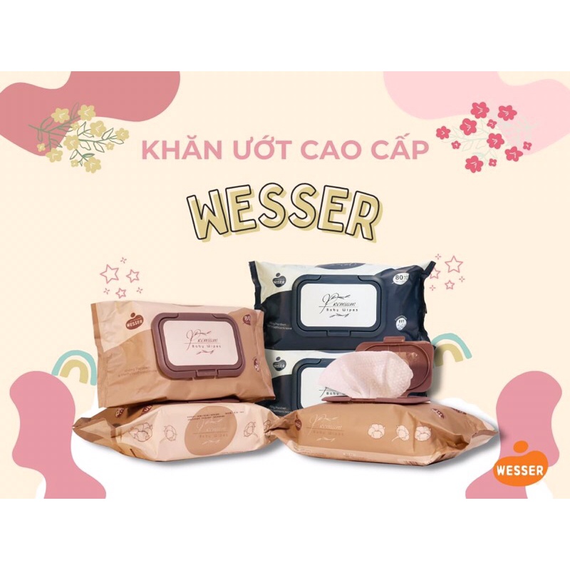 Khăn ướt Wesser - 80 miếng