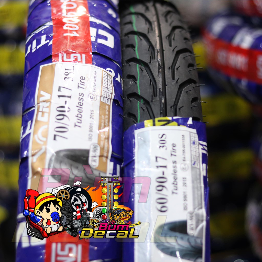 Bộ 2 Vỏ Crv Không ruột size 60/90-17 và 70/90-17