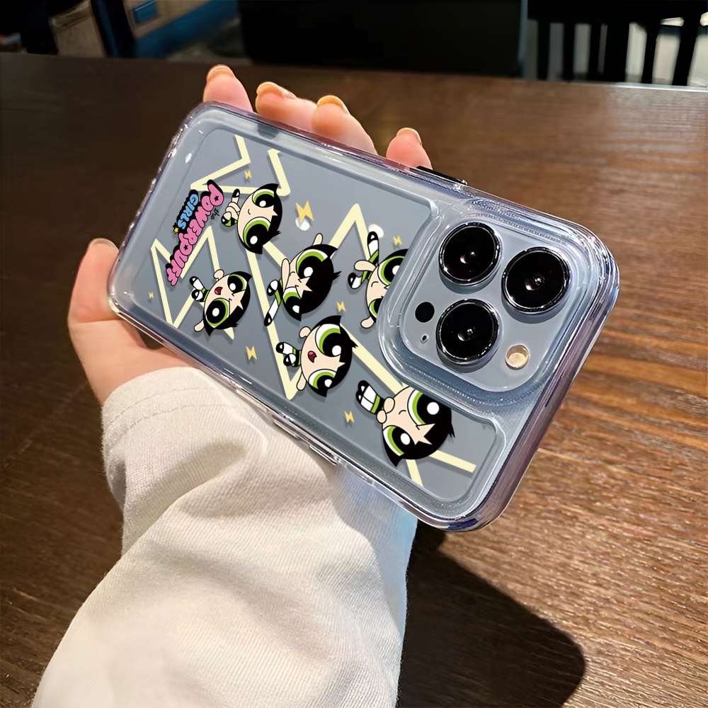 Ốp Điện Thoại Trong Suốt Hình Powerpuff Girls Cho iphone 14 Pro Max Plus 13 11 12 7Plus X XR XS Max 7 8 SE 2020