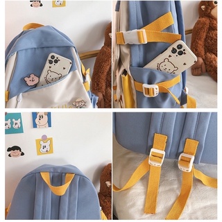 Balo CUTE LITTEL sticker móc Vịt CL1