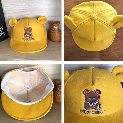 Mũ lưỡi trai cho bé gấu Moschino dễ thương từ 1-3 tuổi
