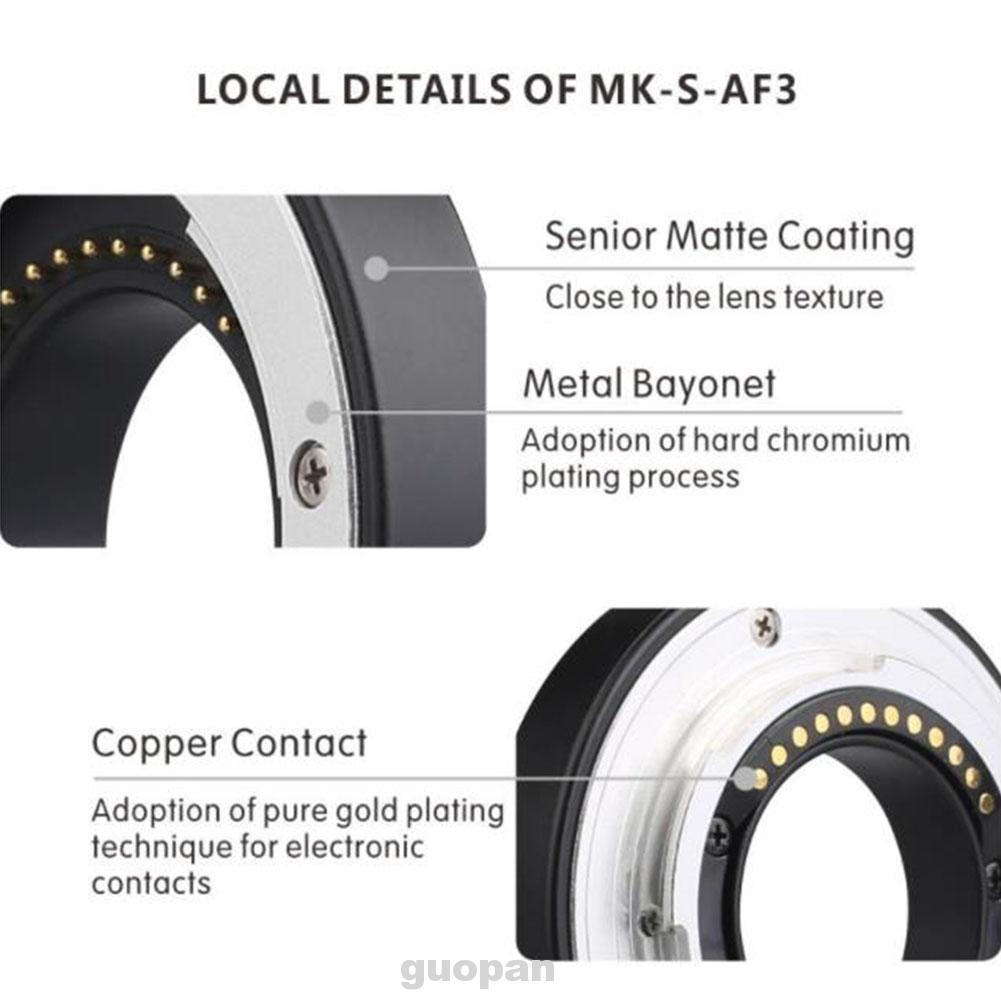 Extension Tube Accessories Adapter Lens Macro Ring Photography Mirrorless Camera For Sony A6000 A7
