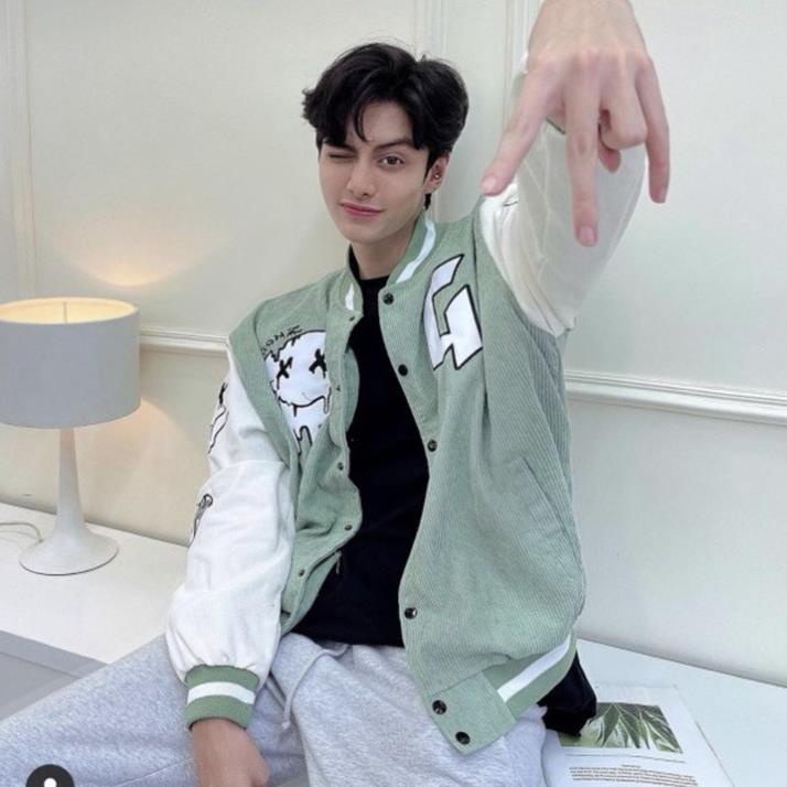 Áo khoát kaki 2 lớp NHUNG GÂN XXG dễ thương dễ thương-A783