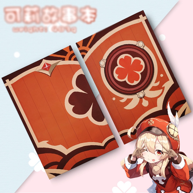 Sổ tay notebook Klee Genshin Impact Dodoco game anime chibi dễ thương xinh xắn