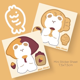 Ppo | Taiyaki x Sweet Potato Mini Sticker Sheet
