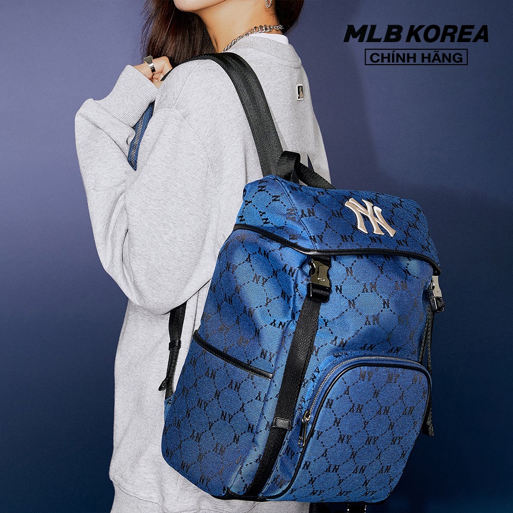 MLB - Balo rút dây Monogram Diamond Jacquard 3ABKM011N-50BLD