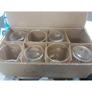 Hộp 8 cốc thủy tinh chịu nhiệt 500ml