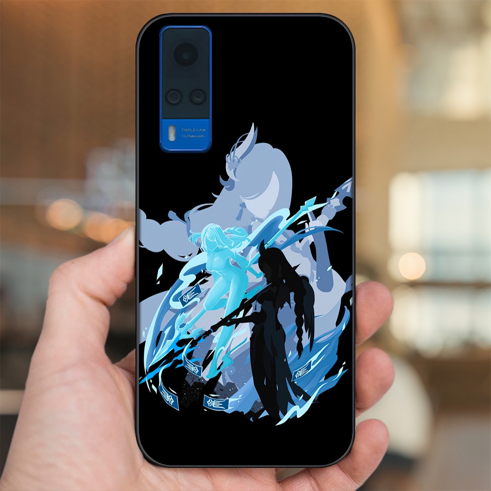 Ốp lưng Vivo Y51 2020, Y53s viền đen in hình Shenhe Genshin Impact