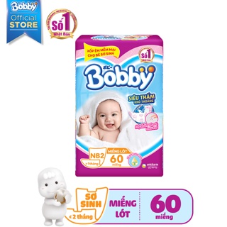 [HOT SALE][HÀNG TĂNG]Miếng lót sơ sinh Bobby Newborn 2-60 miếng