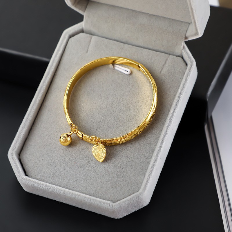 Vòng đeo tay chuông tình yêu vàng nữ hàn quốc Không phai