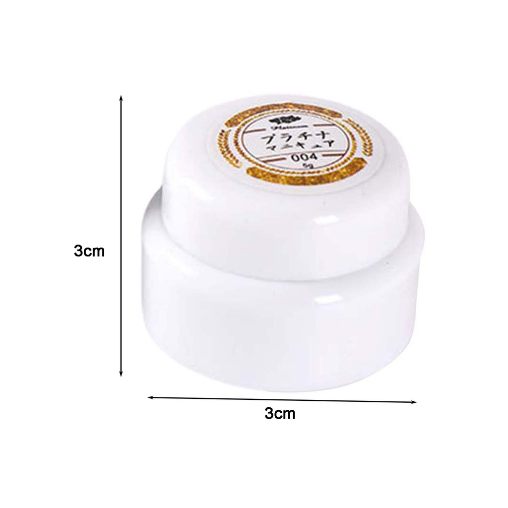 [Hàng mới về] Gel Nhũ Bạch Kim Cadiz Trang Trí Móng Tay Nghệ Thuật Siêu Sáng Trong Suốt 3ml