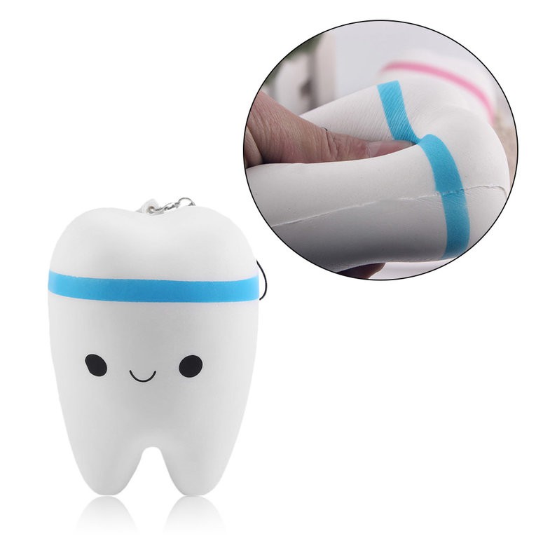 Đồ Chơi Squishy Hình Chiếc Răng Dễ Thương