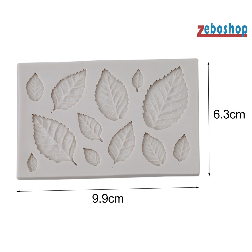 Khuôn Làm Bánh Bằng Silicone Chống Nhiệt Hình Chiếc Lá DIY