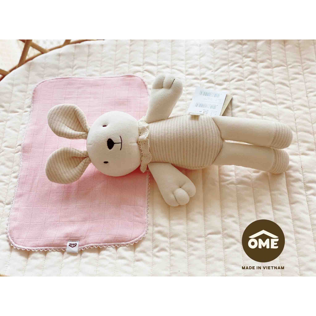 Lót Đầu Sợi Tre Ome  Họa Tiết Xinh Xắn, Siêu Đáng Yêu Cho Các Bé