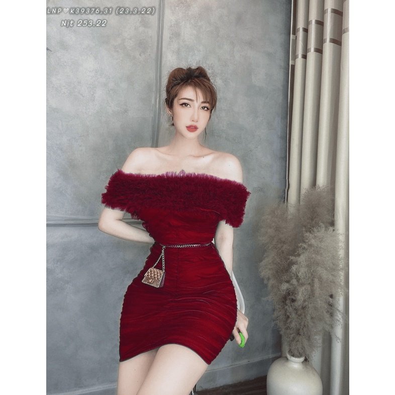 (MẪU MỚI) ĐẦM BODY LƯỚI TRỄ VAI KHOE TRỌN BODY NÓNG BỎNG ĐI VŨ TRƯỜNG CHƠI BAR SIU HOT PU HHP FASHION