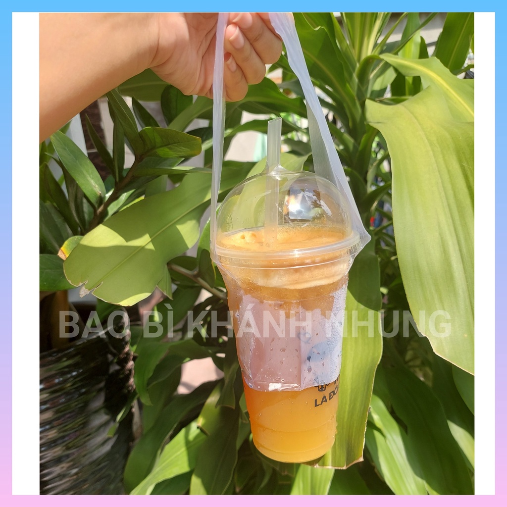 1KG TÚI CHỮ T ĐỰNG LY CÀ PHÊ, SINH TỐ,...