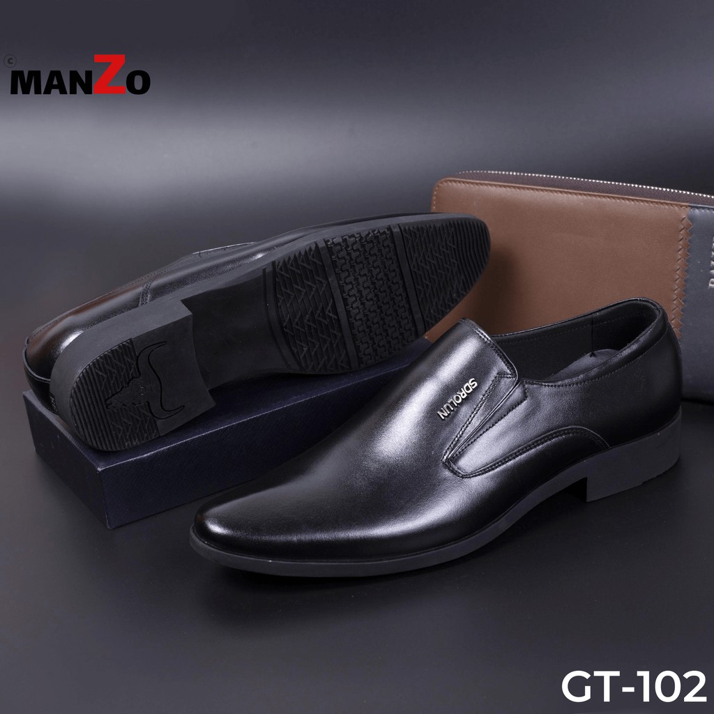 [DA BÒ THẬT] Giày da nam công sở tăng chiều cao – Manzo store – GT102