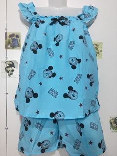 set bộ kate lụa mickey