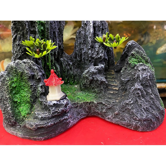 TIÊU CẢNH TRANG TRÍ HỒ CÁ NON BỘ 16X5X21CM