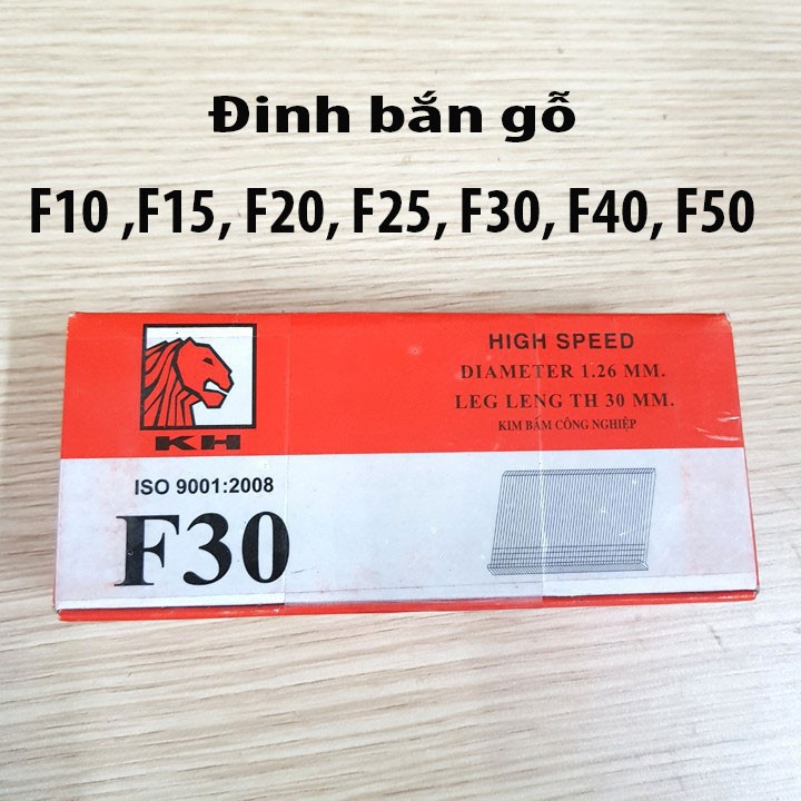 Đinh bắn gỗ F15 F20 F25 F30 F40 F50 5000 đinh trên hộp