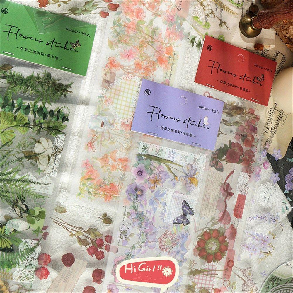 Set 24 / 3 Nhãn Dán Trang Trí Nhật Ký / Sổ Tay DIY