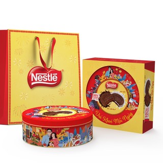 Bánh quy Kem Sữa & Kem Sô-Cô-La Nestlé - Hộp thiếc 372g