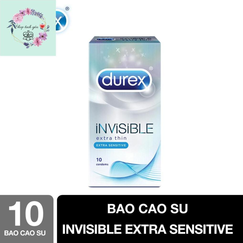 [BÃO SALE 50%] Bao cao su Durex Invisible 10 bao