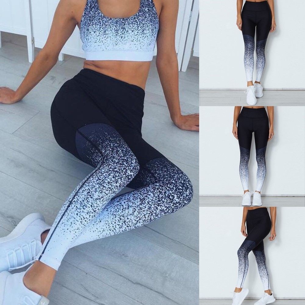 Thời Trang Quần Legging Thể Thao Lưng Cao Cho Nữ