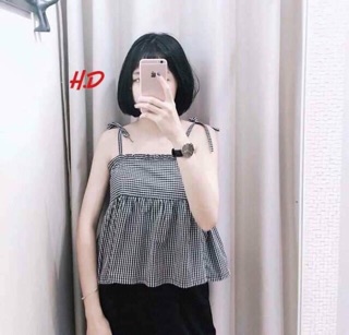 Set áo 2 dây + quần ống rộng