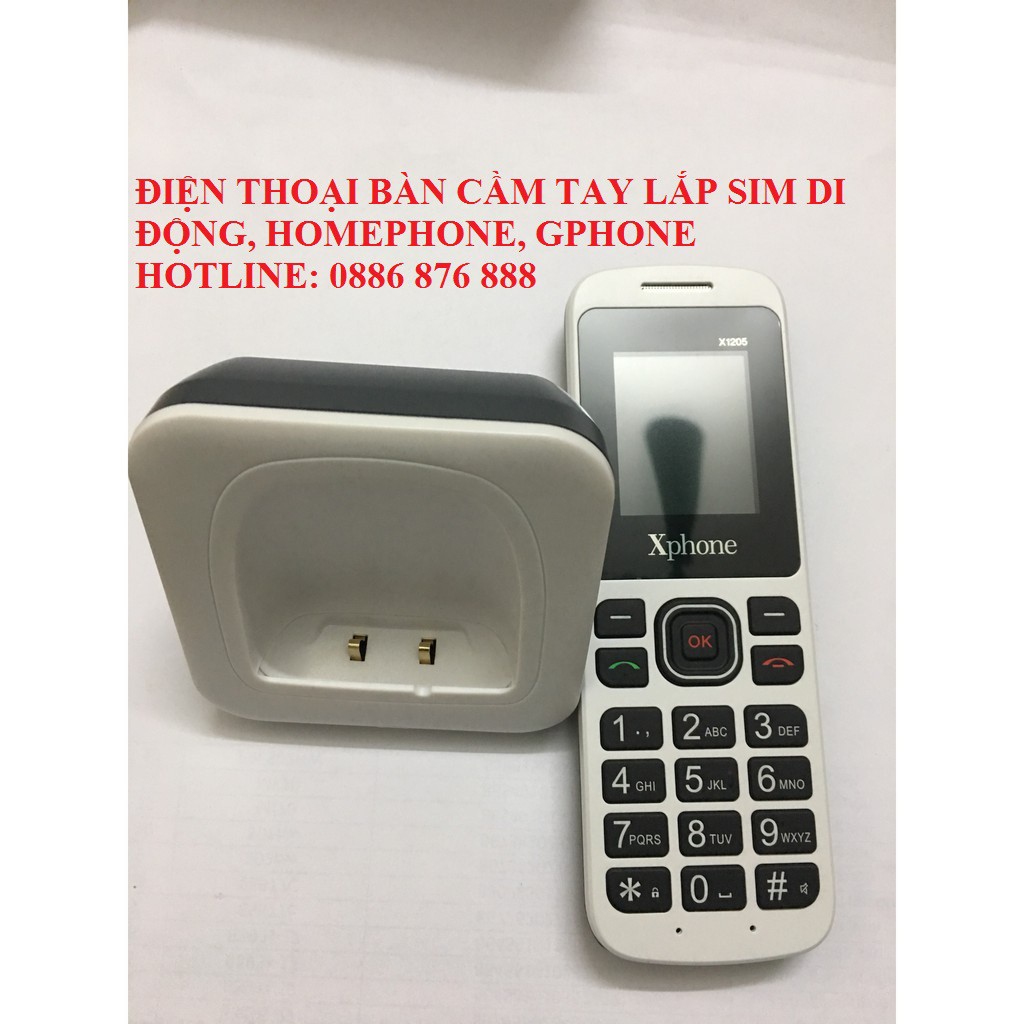 ☎️ HomePhone X1205 ☎️ Điện Thoại Bàn Không Dây HomePhone Lắp Mọi Loại Sim | BigBuy360 - bigbuy360.vn