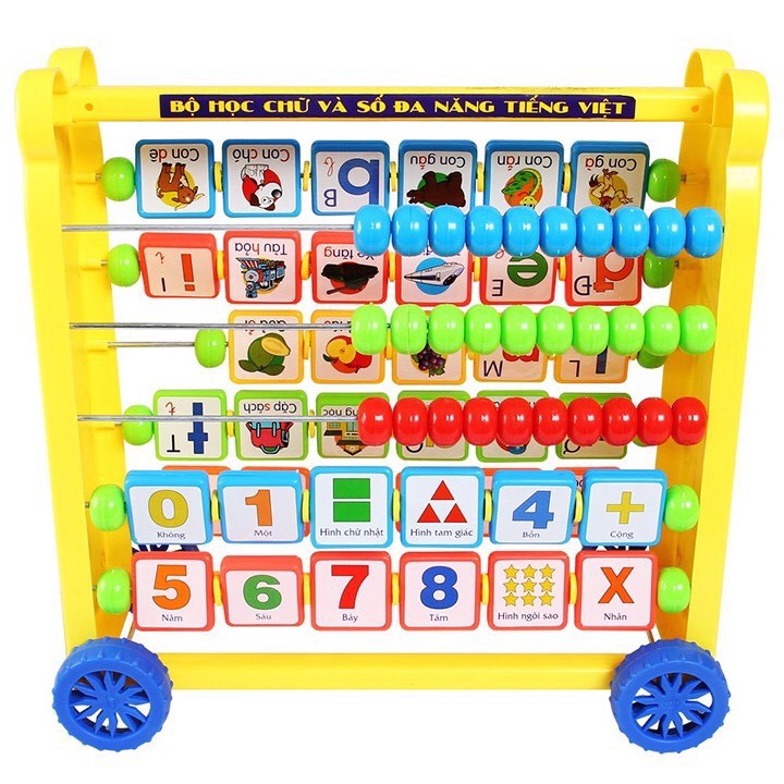 Đồ Chơi Bảng Học Chữ Số Đa Năng 8 Trong 1 An Toàn Cho Bé