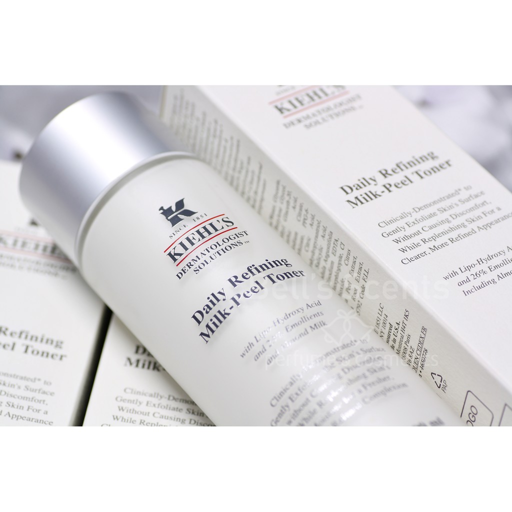 Nước cân bằng dạng sữa Kiehl's Daily Refining Milk-Peel Toner 200ml có hộp