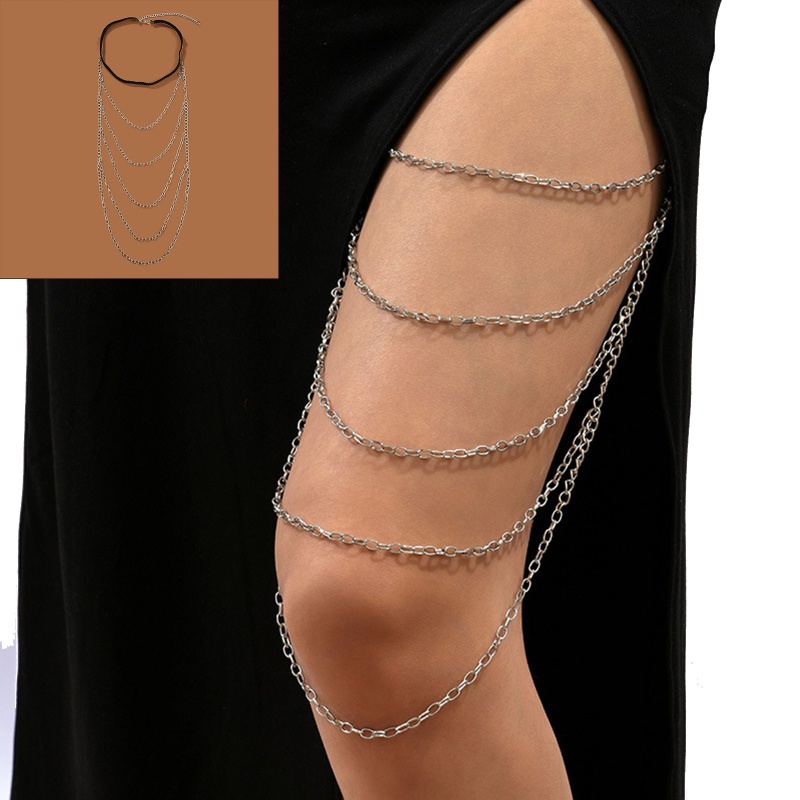 Chuỗi Dây Đeo Chân Nhiều Lớp Lấp Lánh Đơn Giản Thời Trang Mùa Hè Cho Nữ