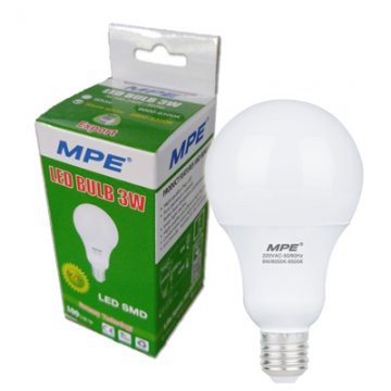 Bóng đèn Led MPE 3W siêu sáng siêu bền, siêu tiết kiệm điện