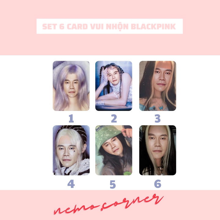 SET 6 CARD BLACKPINK 4 THÀNH VIÊN VUI NHỘN
