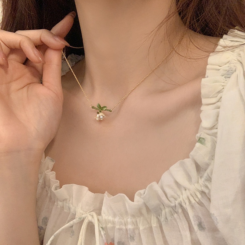 Vòng cổ nữ sợi mảnh dây chuyền nữ nhẹ nhàng LOLITA thanh lịch mẫu mới hot trend huệ tây V58