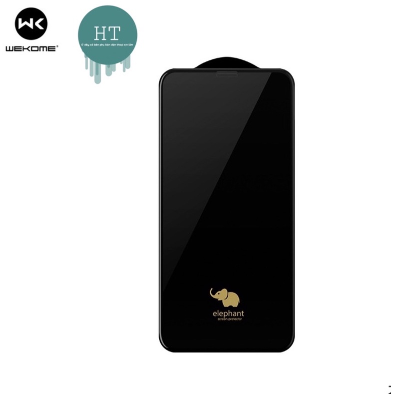 Kính Cường Lực 6D WK - Con Voi Chống Vỡ full màn hình chính hãng cho các dòng iPhone