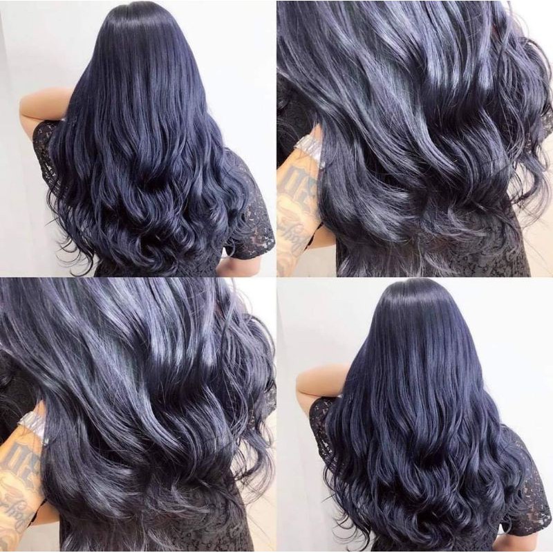 Combo nhuộm than chì kèm oxi trợ nhuộm và găng tay cần nâng nền hoặc tẩy mạnh nevel 9-10