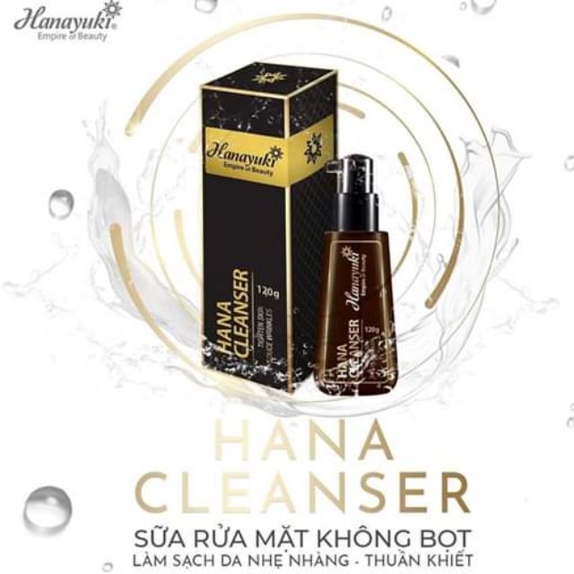 Sữa Rửa Mặt Không Bọt Hana Cleanser Hanayuki