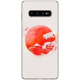 Ốp lưng Samsung S10, S10E, S10 Plus in hình Mặt trăng đỏ