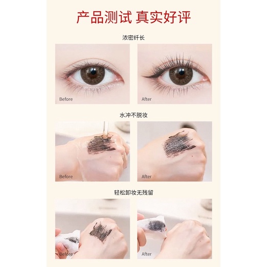 Mascara 2 Đầu Làm Dài &amp; Dày Mi Cao Cấp Không Lem, Lâu Trôi - Thick Volume Mascara