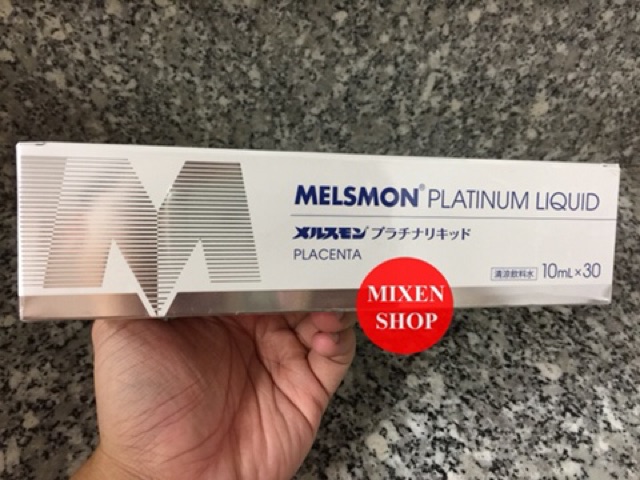 Nước uống nhau thai ngựa Melsmon Platinum Liquid Placenta Nhật Bản