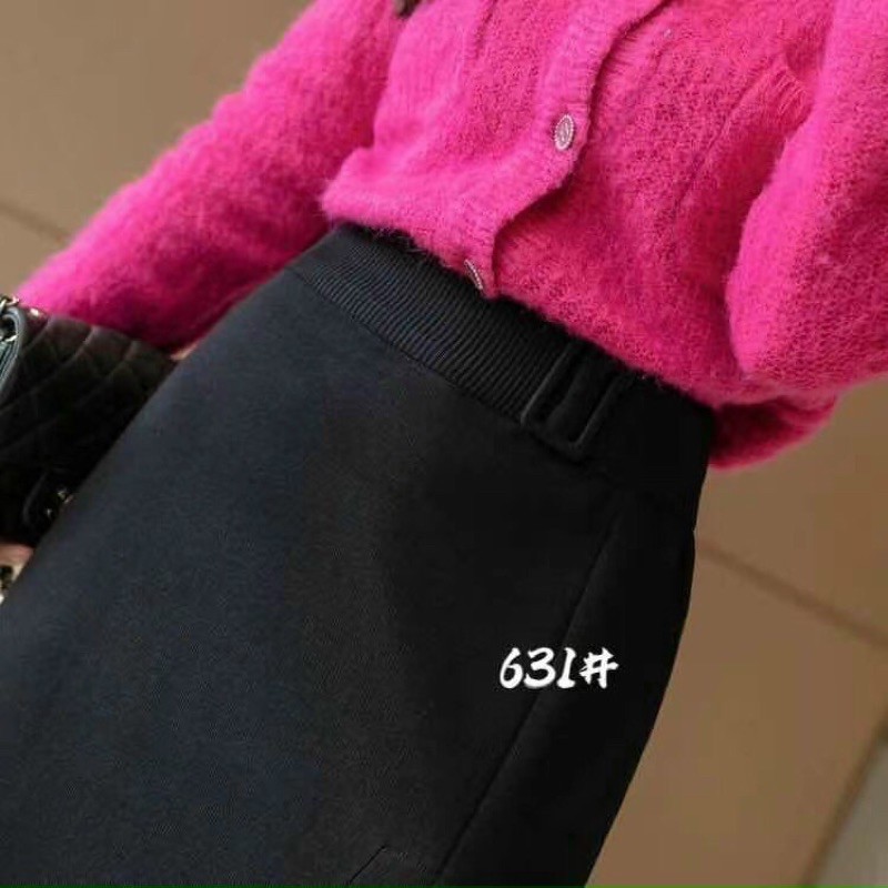 Chân váy len xẻ dáng dài QC neww | BigBuy360 - bigbuy360.vn