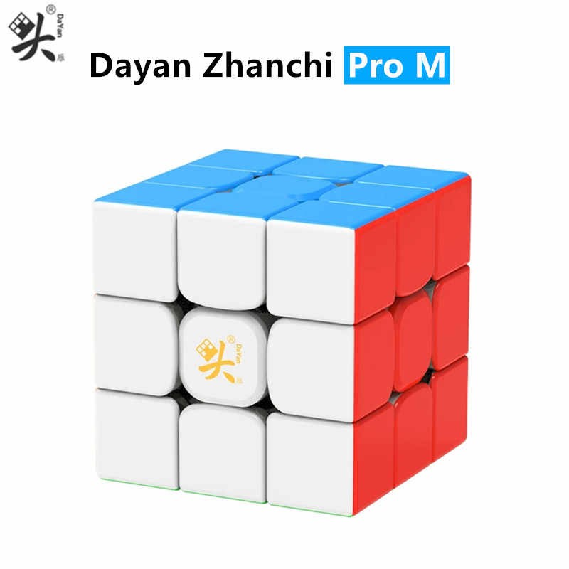 Rubik 3x3 Dayan Zhanchi Pro M Stickerless/Sticker Rubic có nam châm