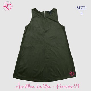 Áo đầm da lộn sát nách Forever21