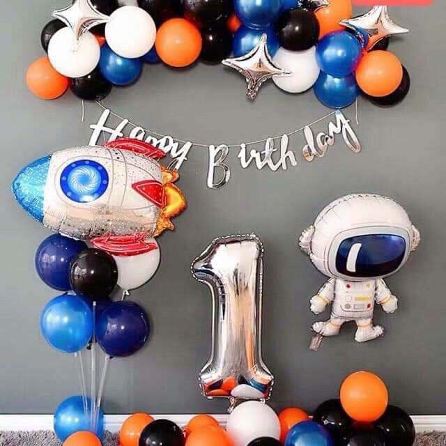 [Ảnh thật] Set trang trí sinh nhật bé trai TẶNG KÈM bơm bóng, keo dán tùy combo